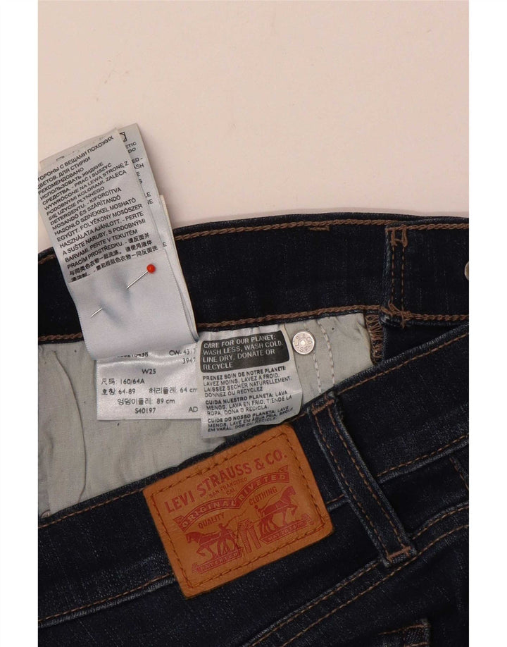 Levi's Damen Jeansshorts W25 XS Marineblaue Baumwolle