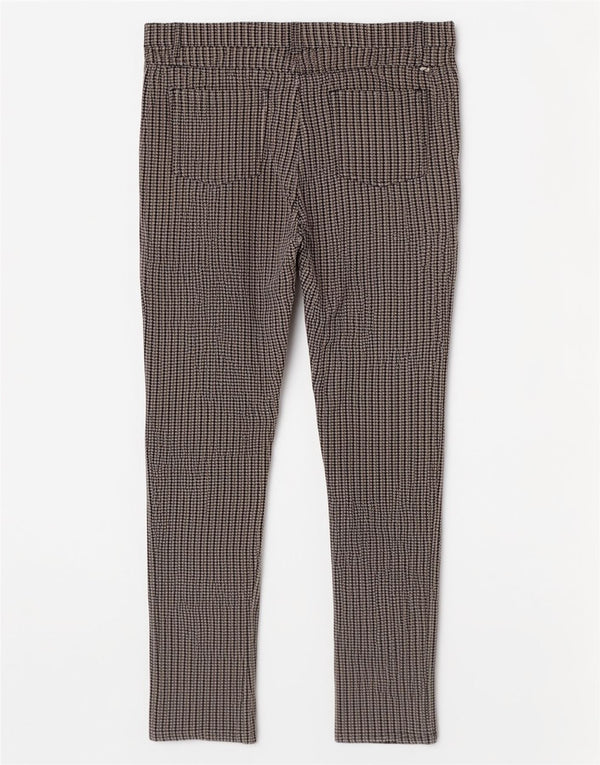 Ellesse Slim-Freizeithose für Damen, mittelgroß, W30, L28, graue Hahnentritt-Viskose