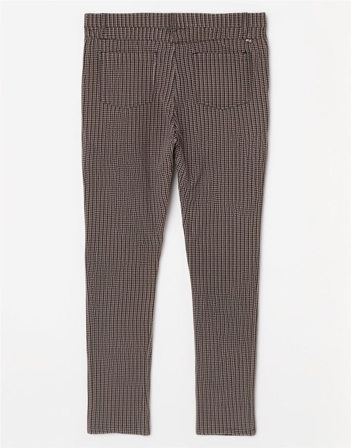 Ellesse Slim-Freizeithose für Damen, mittelgroß, W30, L28, graue Hahnentritt-Viskose