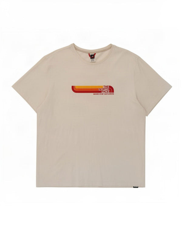 The North Face Herren-T-Shirt mit Grafik, XL, weiße Baumwolle