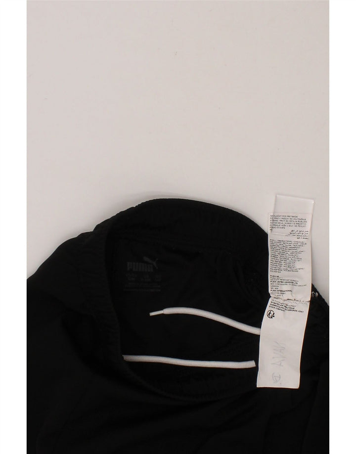 PUMA Boys Sport Shorts 9-10 Years  Black Polyester Vintage Puma and Second-Hand Puma from Messina Hembry 