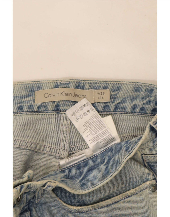 Calvin Klein Herren Slim Jeans W28 L34 Blaue Baumwolle