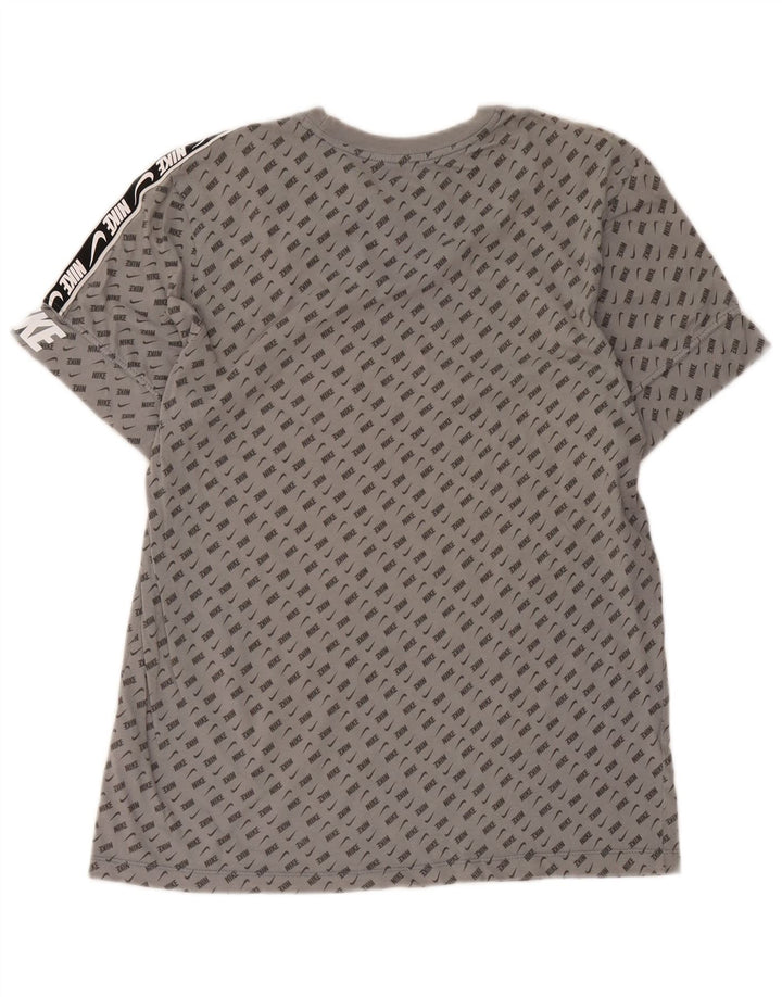 Nike Herren-T-Shirt mit Grafik, mittelgrau gepunktete Baumwolle