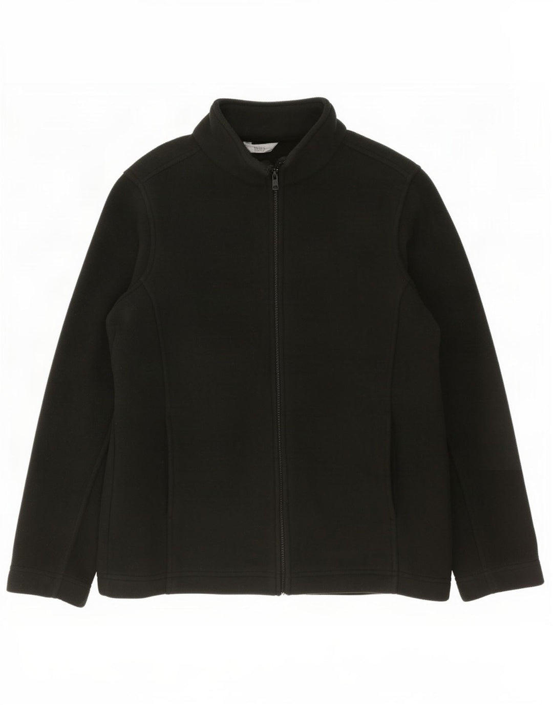 Marks & Spencer Damen-Fleecejacke in Übergröße, UK 10, Größe S, Schwarz, Polyester