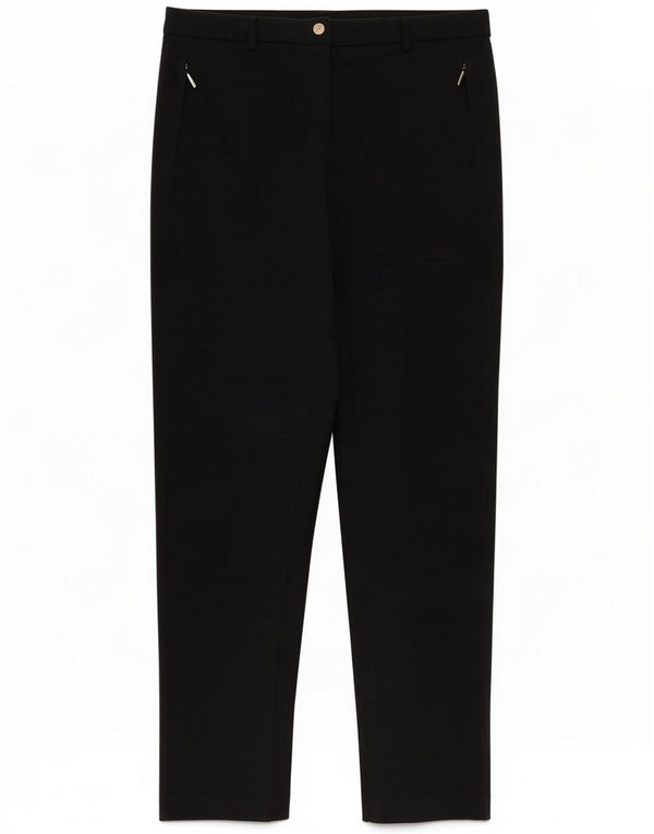Marks & Spencer Damen gerade Freizeithose UK 14 Large W34 L32 Schwarz