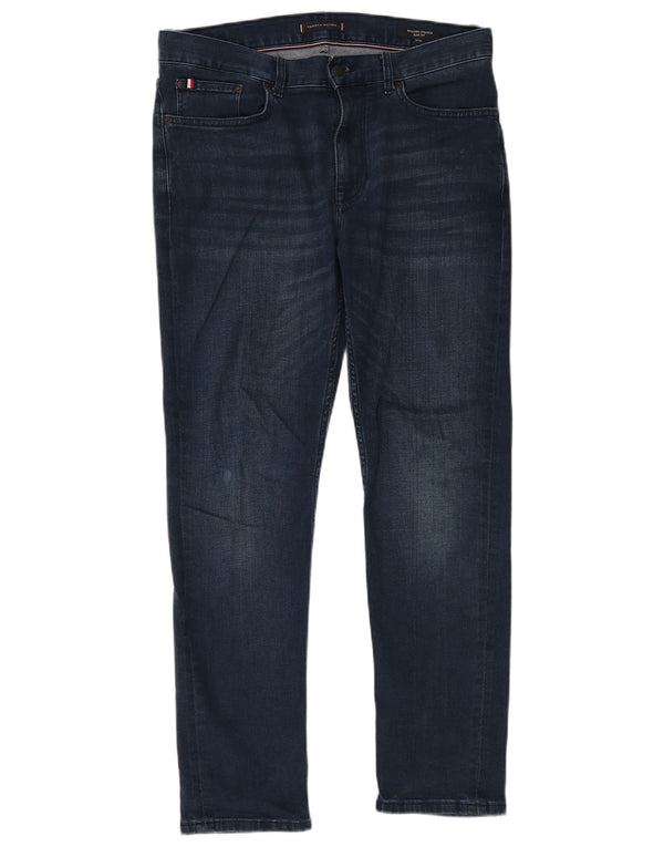 Tommy Hilfiger Herren Bleecker Stretch Slim Jeans W32 L30 Blaue Baumwolle