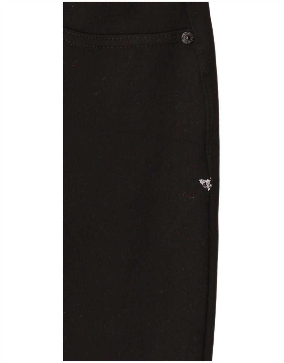 Dkny Damen gerade Freizeithose, Größe S, W27, L28, schwarze Viskose