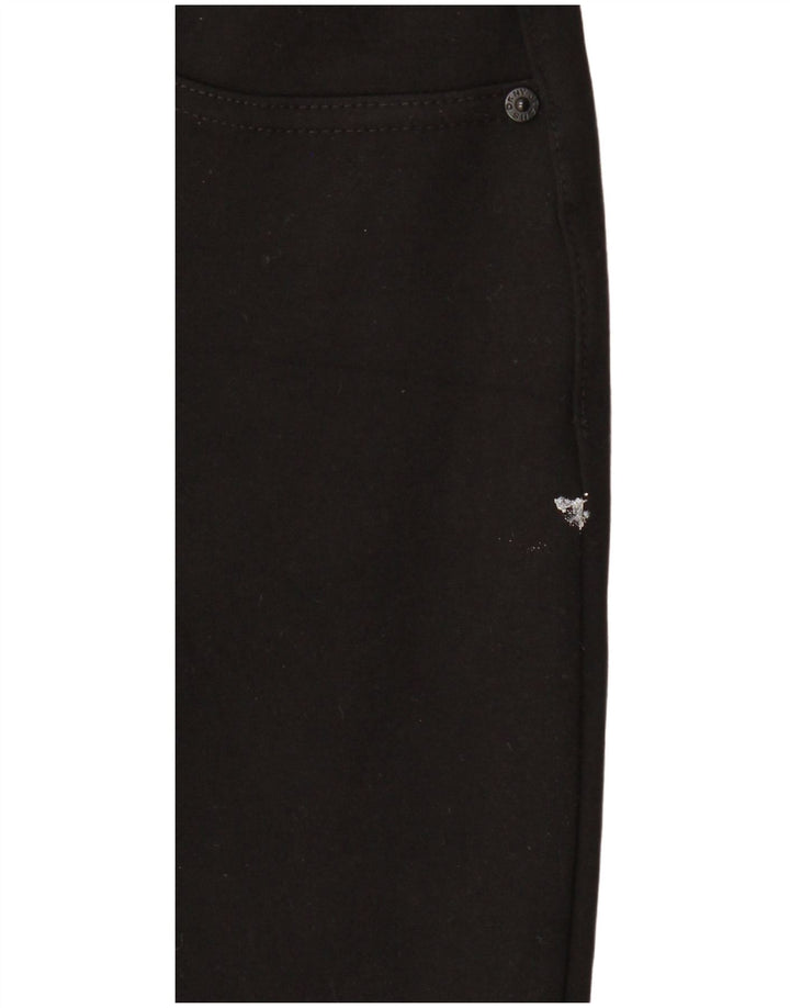 Dkny Damen gerade Freizeithose, Größe S, W27, L28, schwarze Viskose