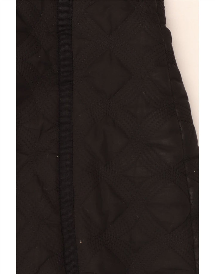 Desigual Damen Steppmantel mit Kapuze, gepolstert, EU 44, XL, Schwarz, Polyester