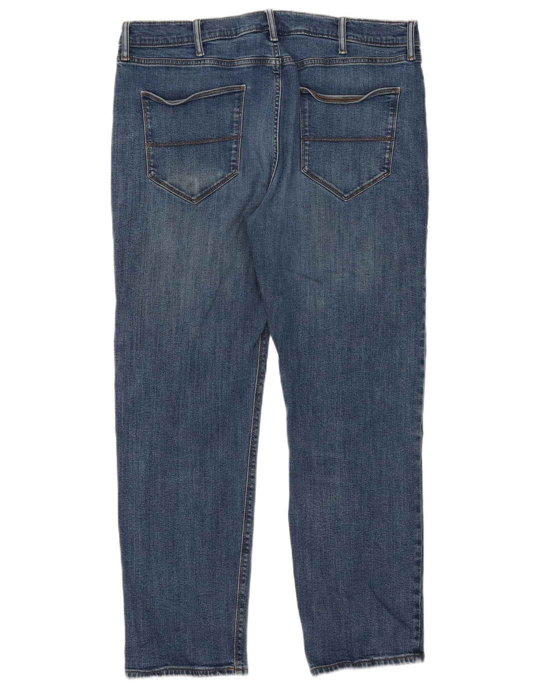 Marks & Spencer Herren Straight Jeans W40 L29 Blaue Baumwolle