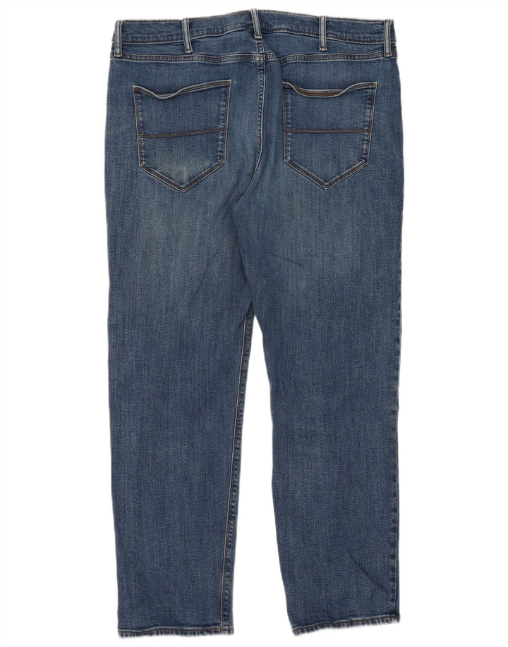 Marks & Spencer Herren Straight Jeans W40 L29 Blaue Baumwolle