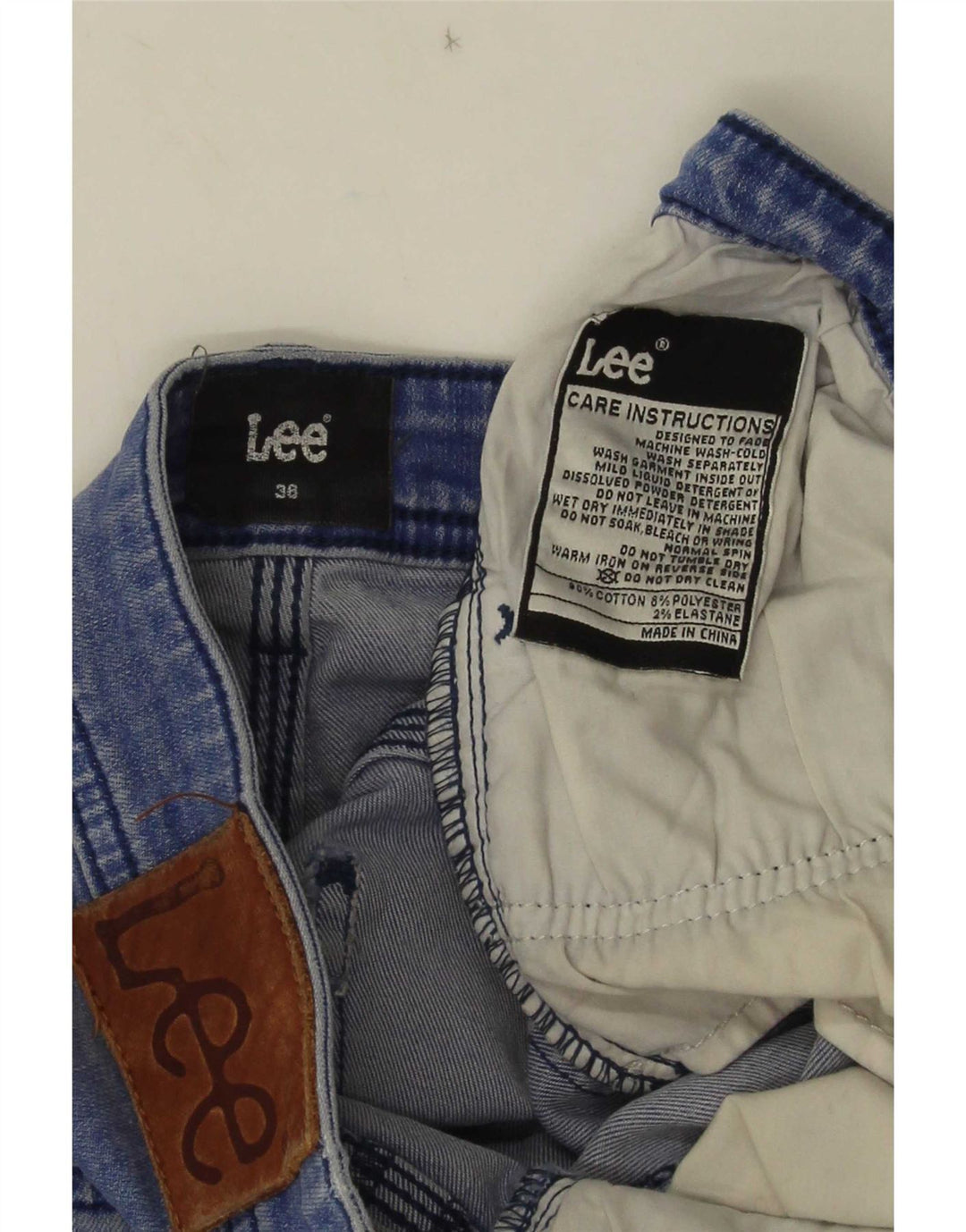 Lee Damen Distressed Skinny Jeans W36 L30 Blaue Baumwolle