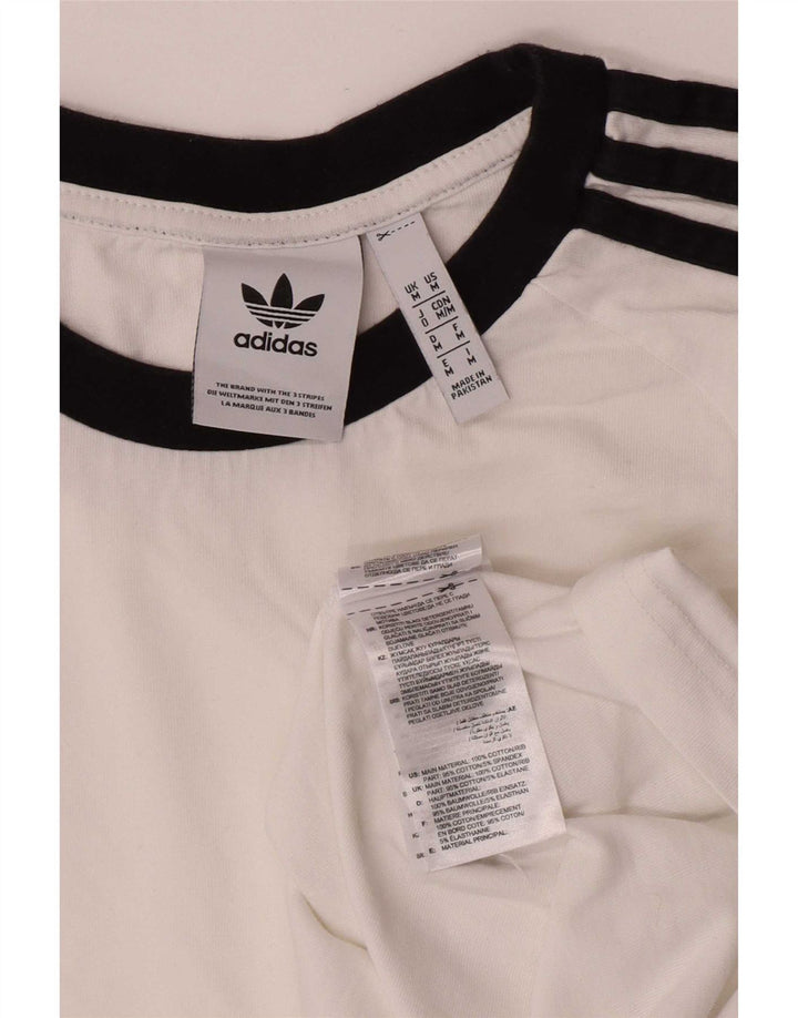 Adidas Herren Regular Top Langarm Mittelweiß Baumwolle