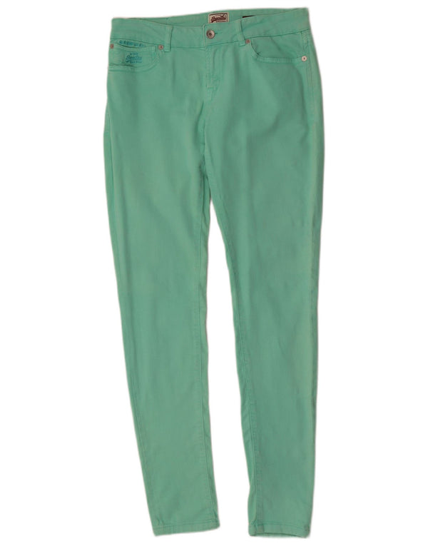 Superdry Damen Super Skinny Freizeithose W30 L32 Grün