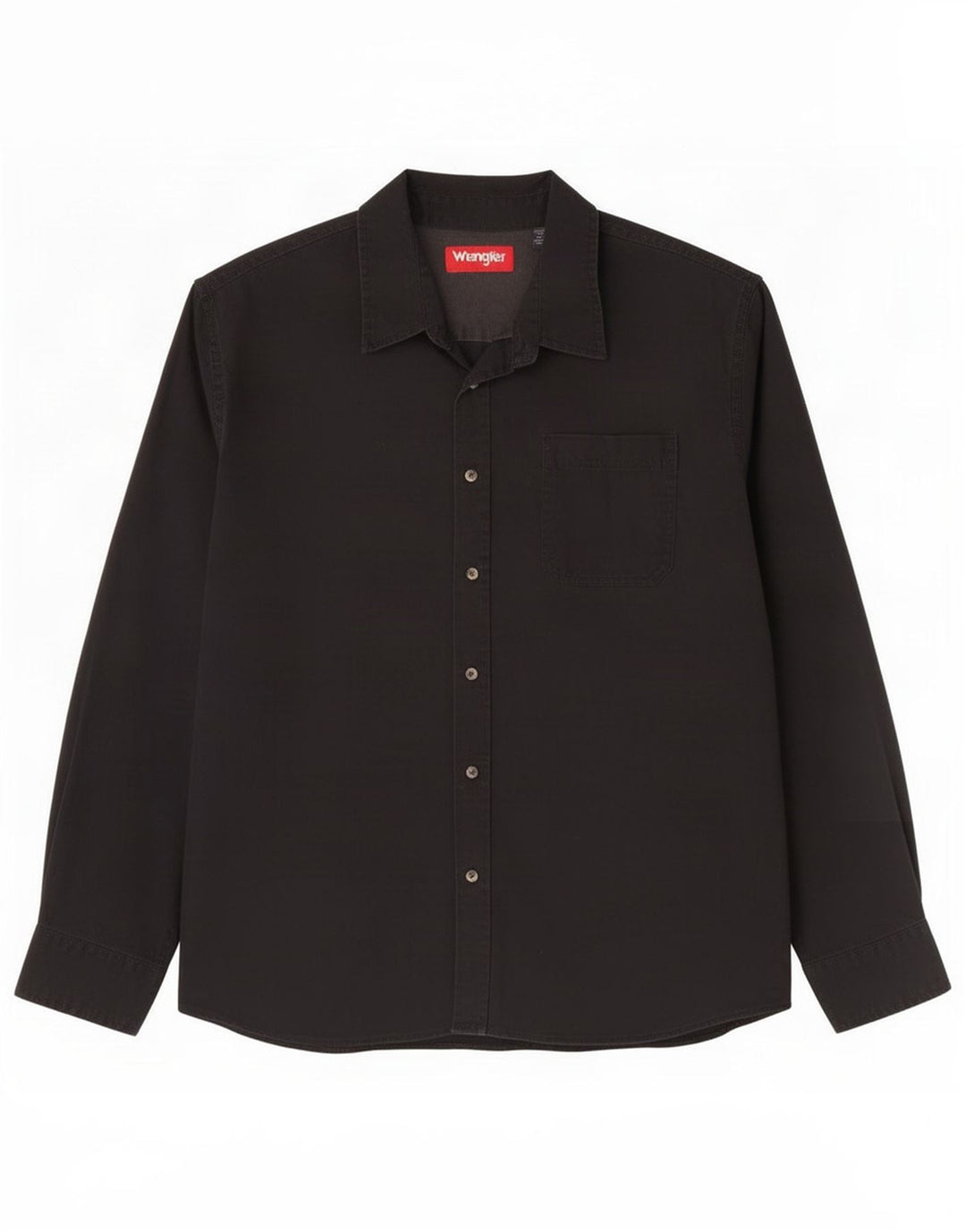 Wrangler Herrenhemd 2XL Schwarz Baumwolle