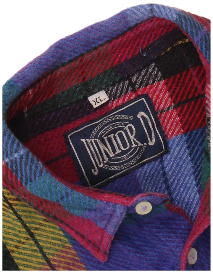 Junior.D Herren-Flanellhemd XL, mehrfarbig, kariert