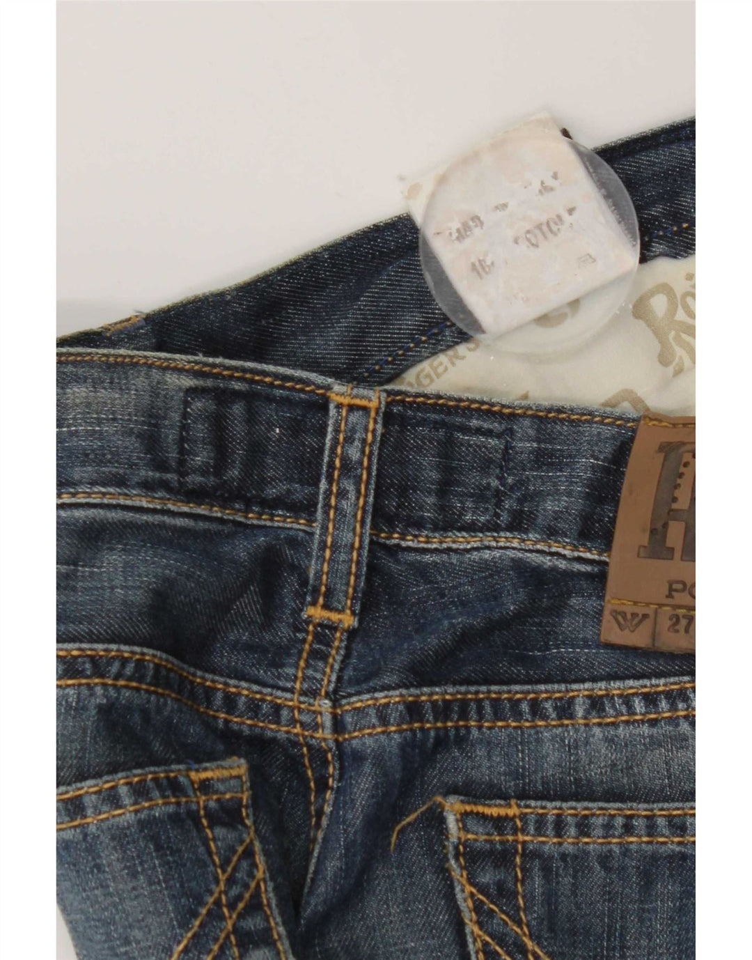Roy Rogers Damen Slim Jeans W27 L32 Blaue Baumwolle