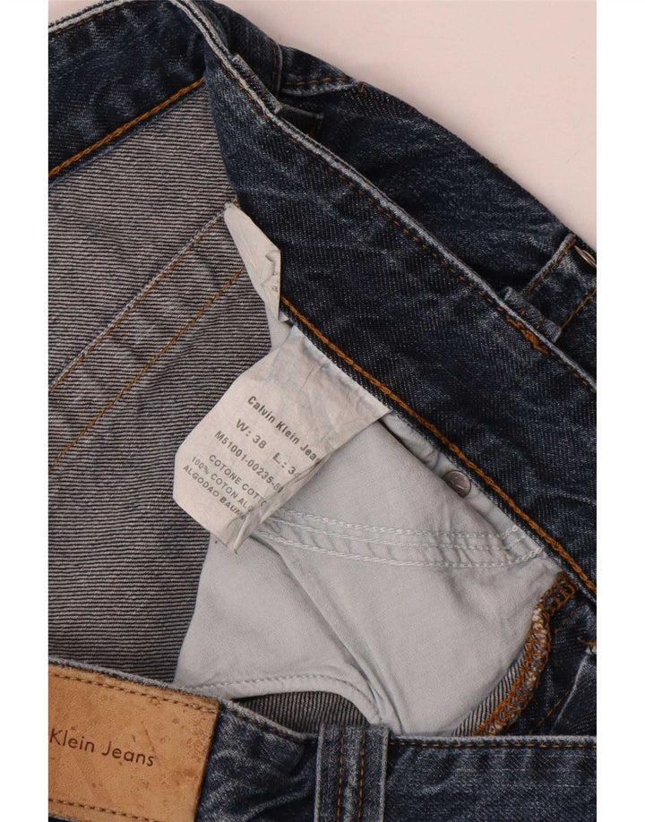 Calvin Klein Herren Loose Jeans W38 L30 Blaue Baumwolle