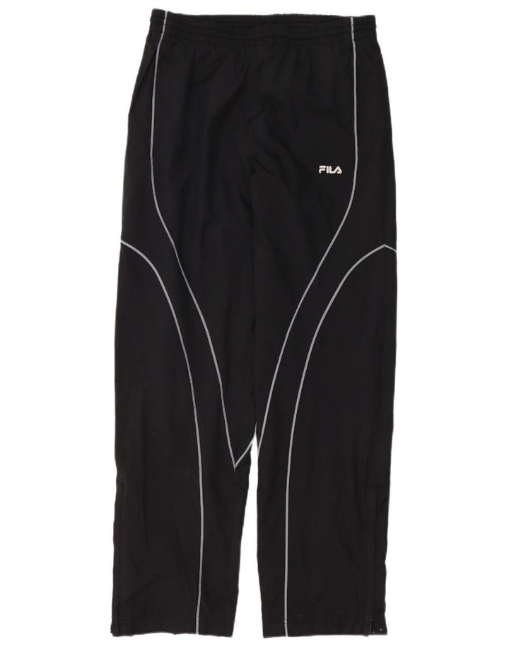 FILA Mens Tracksuit Trousers Small  Black Striped Polyester