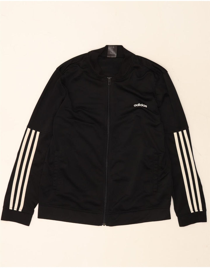 ADIDAS Damen Trainingsanzug Top Jacke UK 20/22 XL Schwarz Polyester