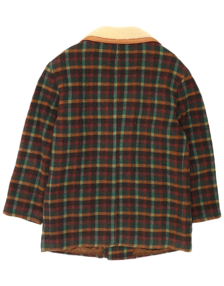 INDIOS Herrenmantel UK 40, groß, mehrfarbig kariert