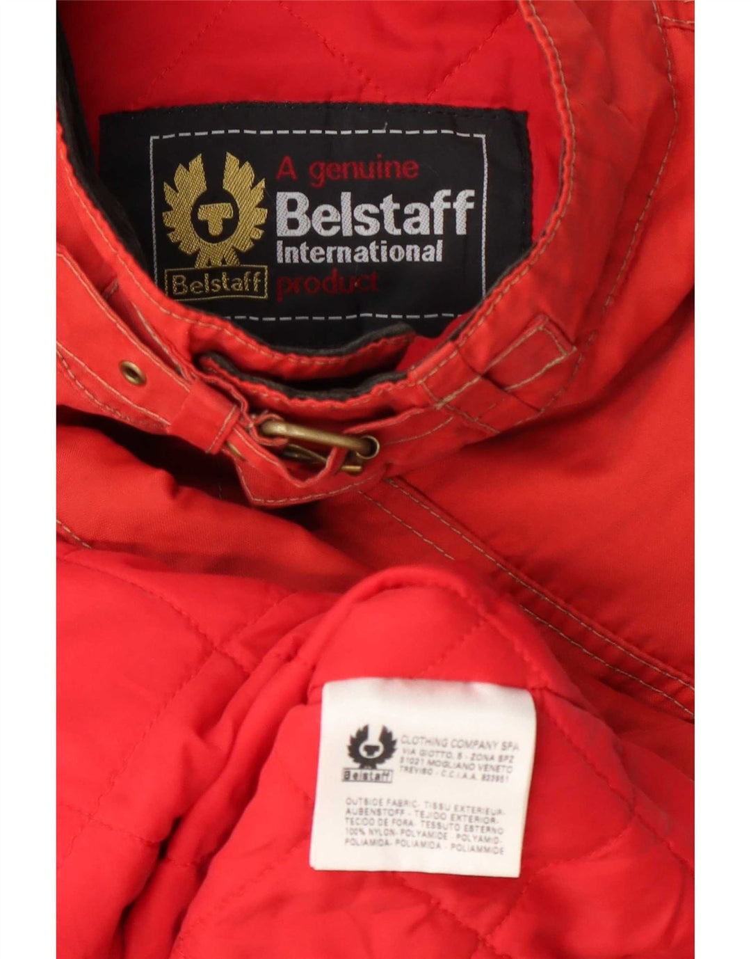 Belstaff Herren Bikerjacke UK 40 Großes rotes Nylon