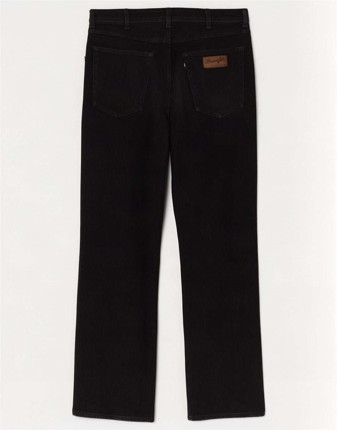 Wrangler Herren Utah Straight Jeans W36 L34 Schwarze Baumwolle