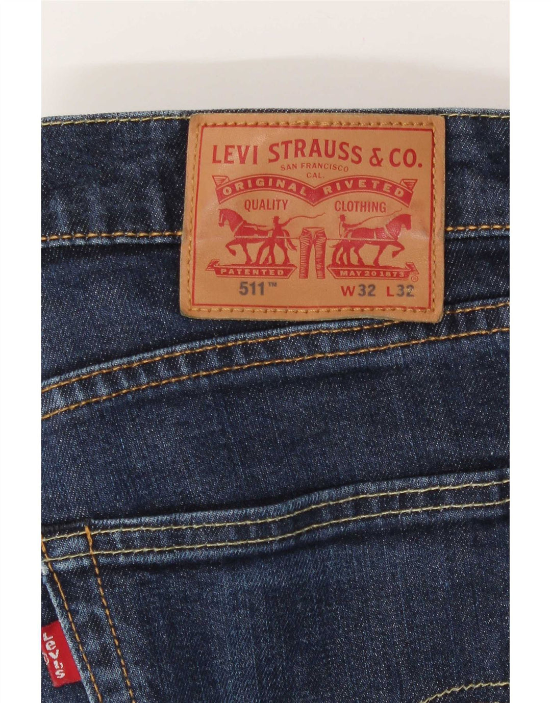Levi's Herren 511 Slim Jeans W32 L32 Marineblau Baumwolle