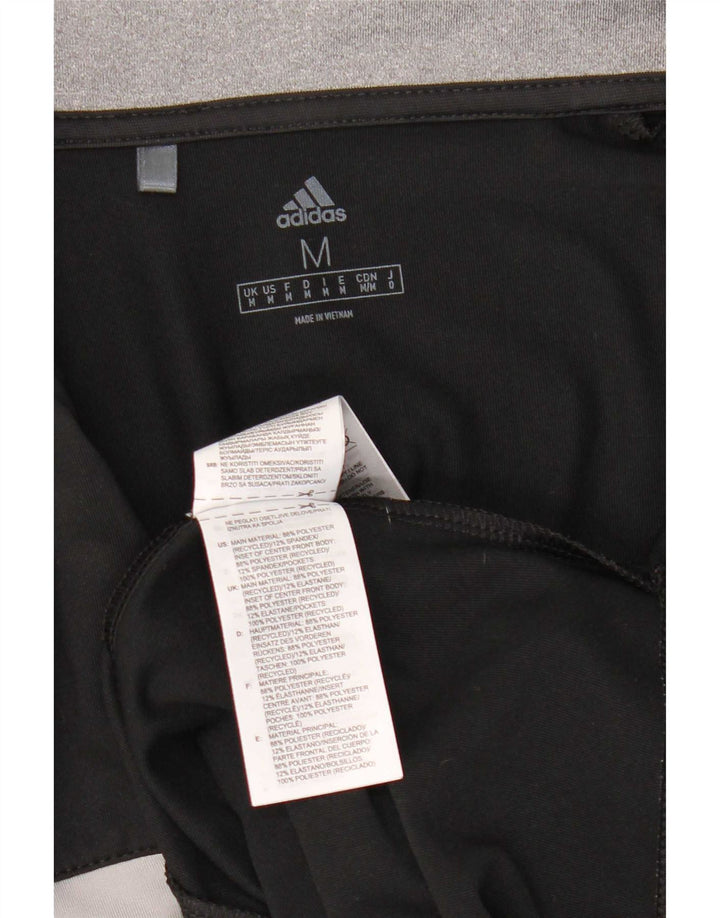 Adidas Herren-Pullover-Trainingsanzugoberteil mit Reißverschluss, Mittelschwarz, Farbblock