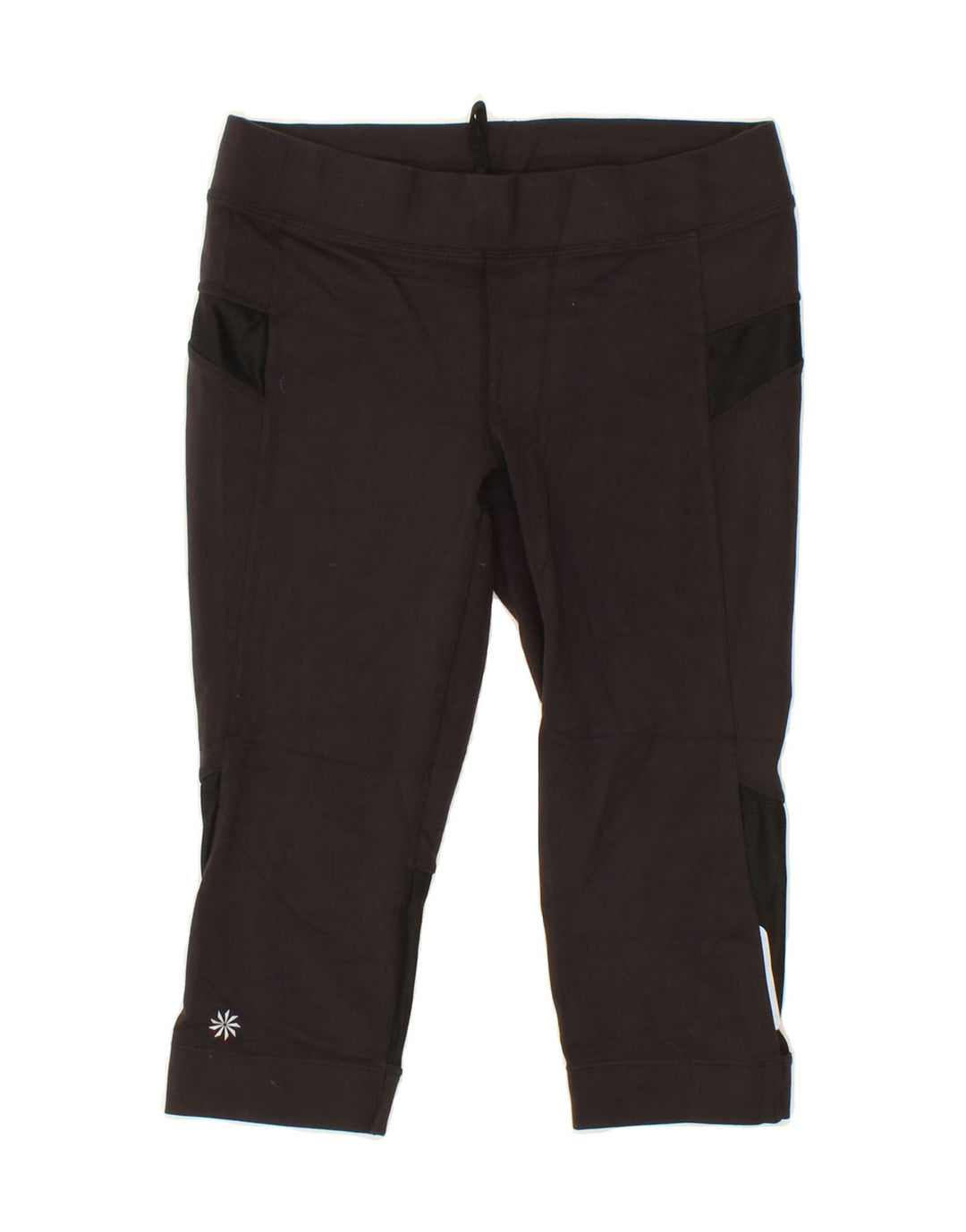 ATHLETA Womens Capri Leggings UK 10 Small  Black Polyester Vintage Athleta and Second-Hand Athleta from Messina Hembry 