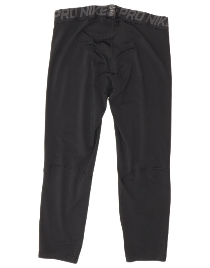 Nike Herren Dri Fit Graphic Crop Leggings, Größe L, Schwarz, Polyester