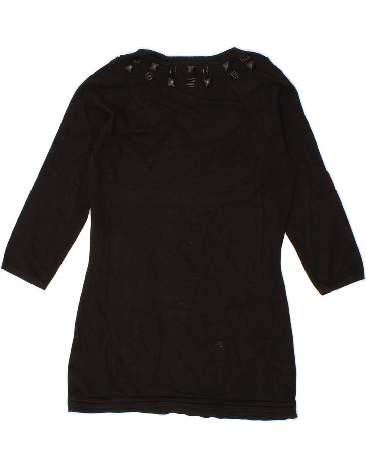 COAST Womens Top 3/4 Sleeve UK 12 Medium  Black Viscose Vintage Coast and Second-Hand Coast from Messina Hembry 