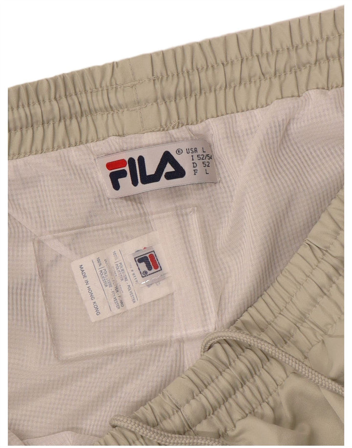 FILA Herren-Trainingshose, Jogginghose, groß, beige, Polyester