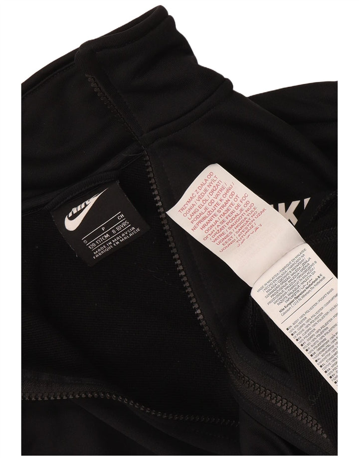 Nike Jungen-Trainingsanzugoberteil, Jacke, 8–9 Jahre, Größe S, Schwarz, Polyester