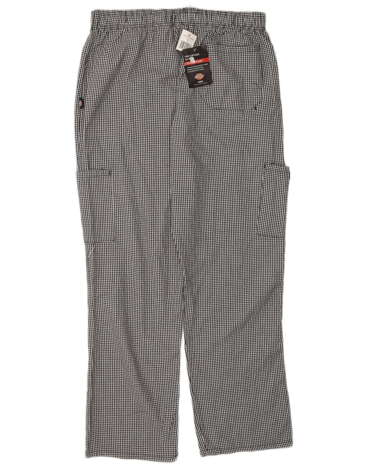 Dickies Herren-Cargohose XL W38 L32 Schwarzes Hahnentritt-Polyester