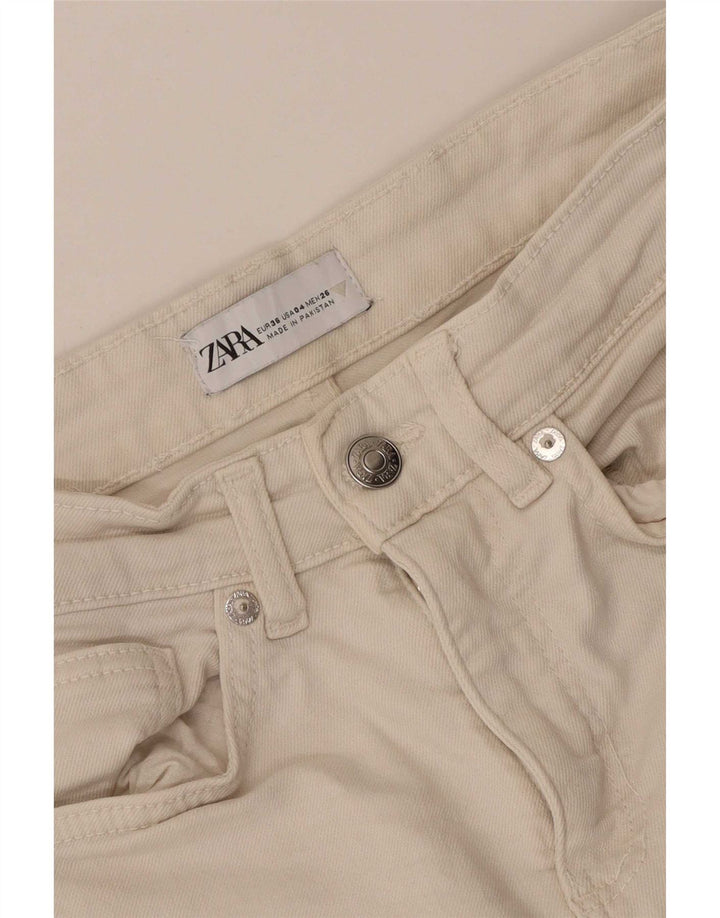 Zara Herren Schlagjeans EU 36 XS W26 L25 Weiß