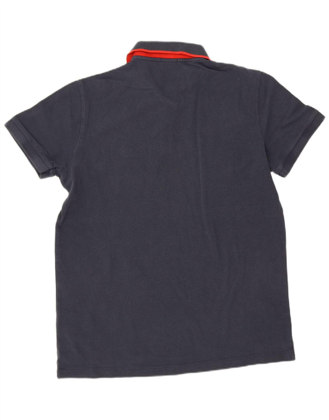 Hugo Boss Herren-Poloshirt mit normaler Passform, mittelmarineblaue Baumwolle