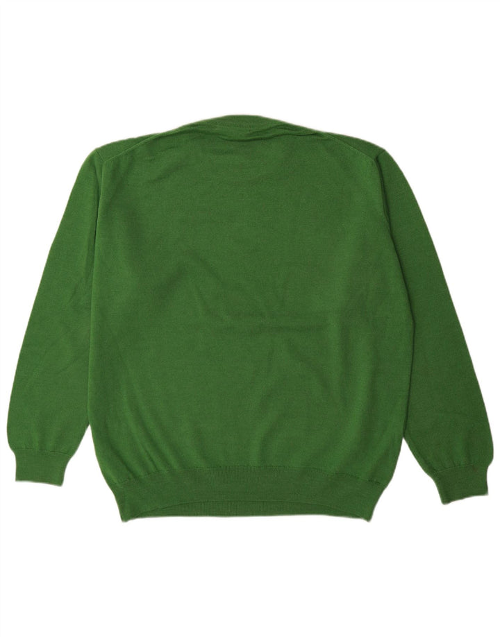 Pierre Cardin Herren-Pullover mit Rundhalsausschnitt, Größe L, Grün