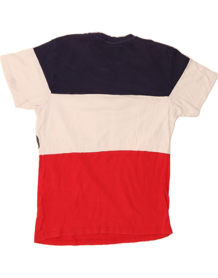 FILA Mens Graphic T-Shirt Top IT 50 Medium Multicoloured Colourblock Vintage Fila and Second-Hand Fila from Messina Hembry 