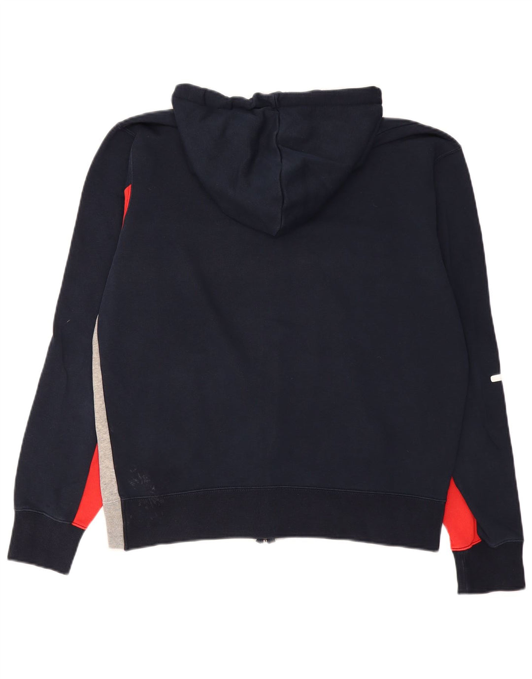 Champion Herren-Kapuzenpullover mit grafischem Reißverschluss, groß, marineblau, Colourblock-Baumwolle