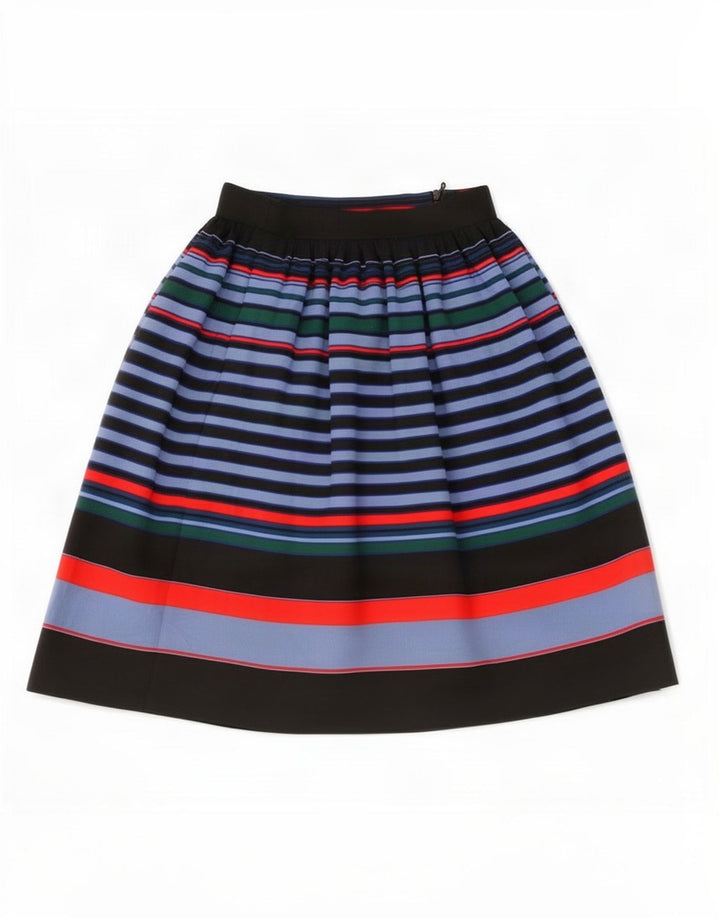Zara Damen A-Linien-Rock XS W24 Mehrfarbig gestreift aus Polyester