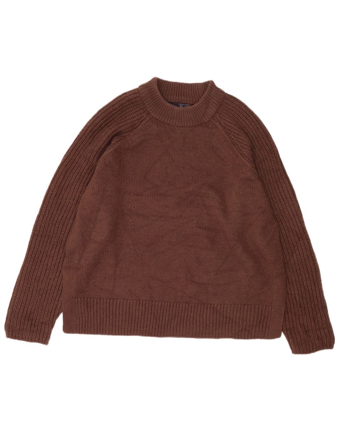 Marks & Spencer Herren-Pullover mit Rollkragen, groß, Acryl, Braun