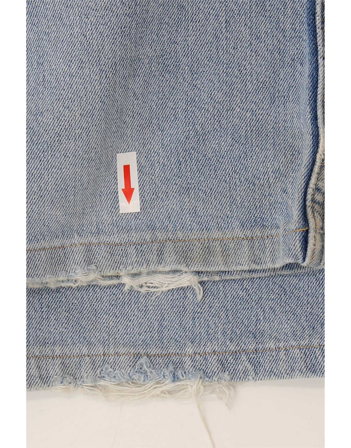 Levi's Herren 501 Distressed Straight Jeans W36 L28 Blaue Baumwolle