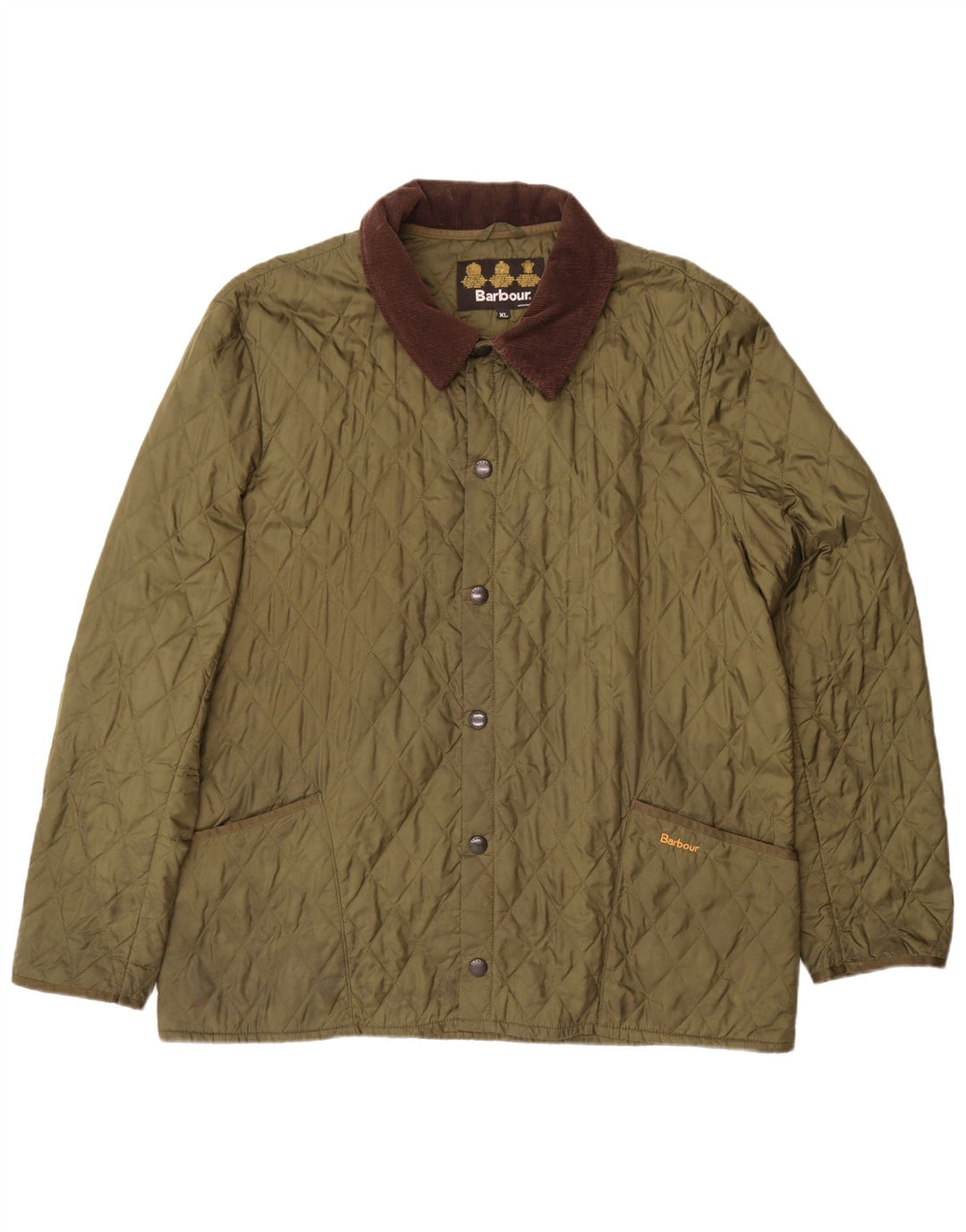 Barbour Herren Steppjacke UK 42 XL Khaki Colourblock