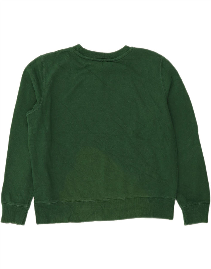 Zara Damen Sweatshirt Pullover UK 16 Large Grüne Baumwolle