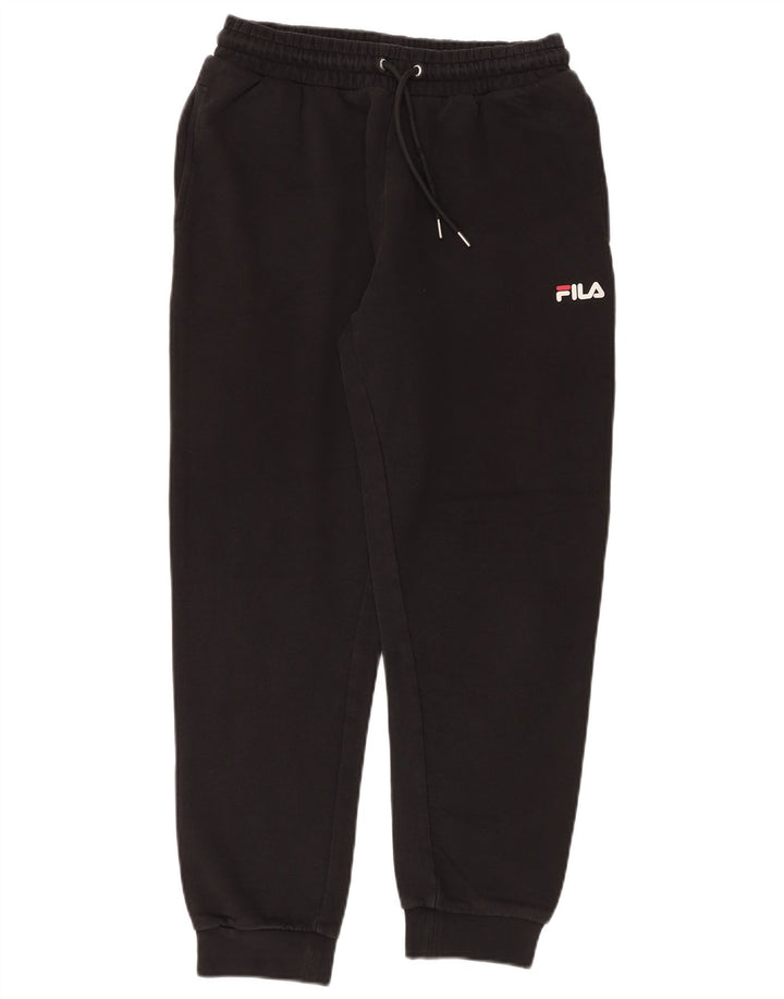 Fila Herren-Trainingshose, Jogginghose, groß, schwarze Baumwolle