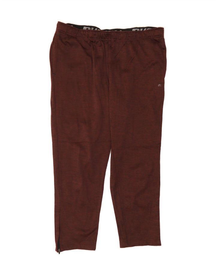RUSSELL ATHLETIC Mens Tracksuit Trousers 2XL Maroon Polyester Vintage Russell Athletic and Second-Hand Russell Athletic from Messina Hembry 