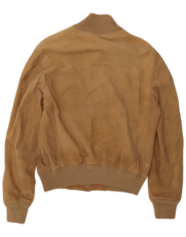 Vintage Herren Wildlederjacke IT 56 3XL Beige