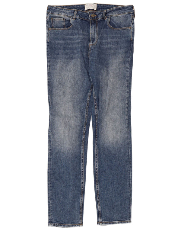 Fat Face Damen Slim Jeans UK 12 Medium W32 L30 Blaue Baumwolle