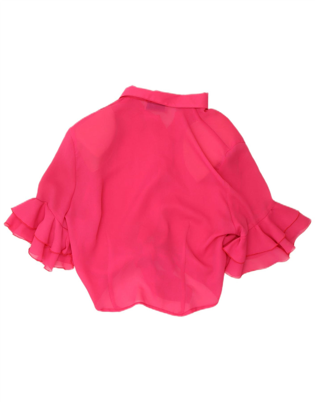 ACCORDO Damen Kurzarm-Hemdbluse UK 12 Mittelrosa Polyester